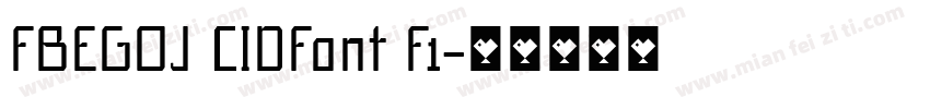 FBEGOJ CIDFont F1字体转换